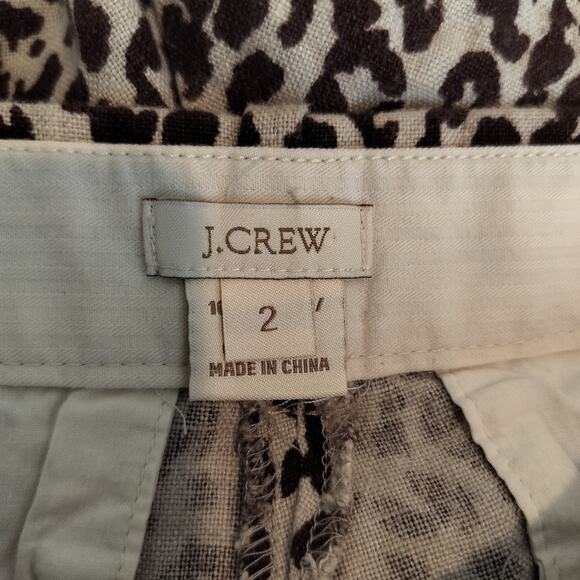 J Crew Cheetah Print Linen Shorts - Picture 7 of 7